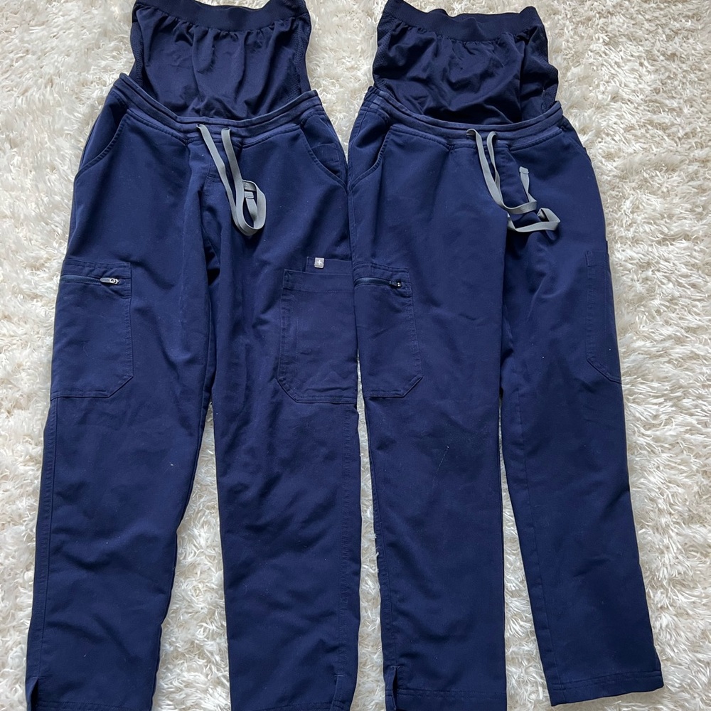 Maternity scrub pants figs navy XSP Yola
